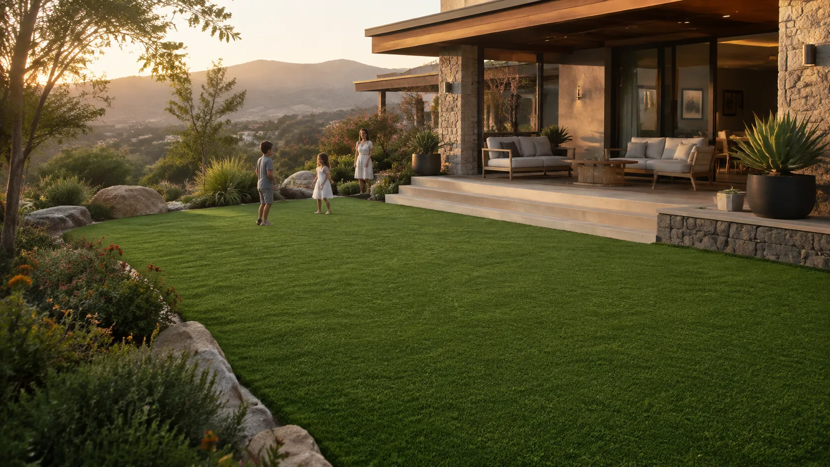 Cómo elegir pasto sintético para jardín, terraza o patio