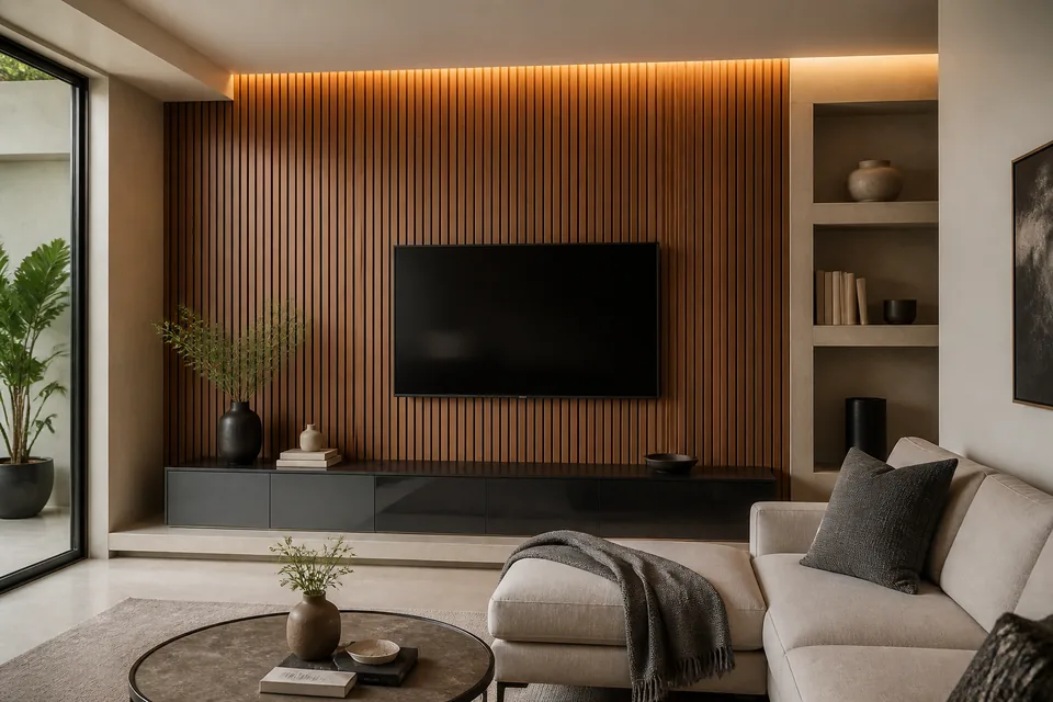 Ambiente con Lambrín WPC para interior