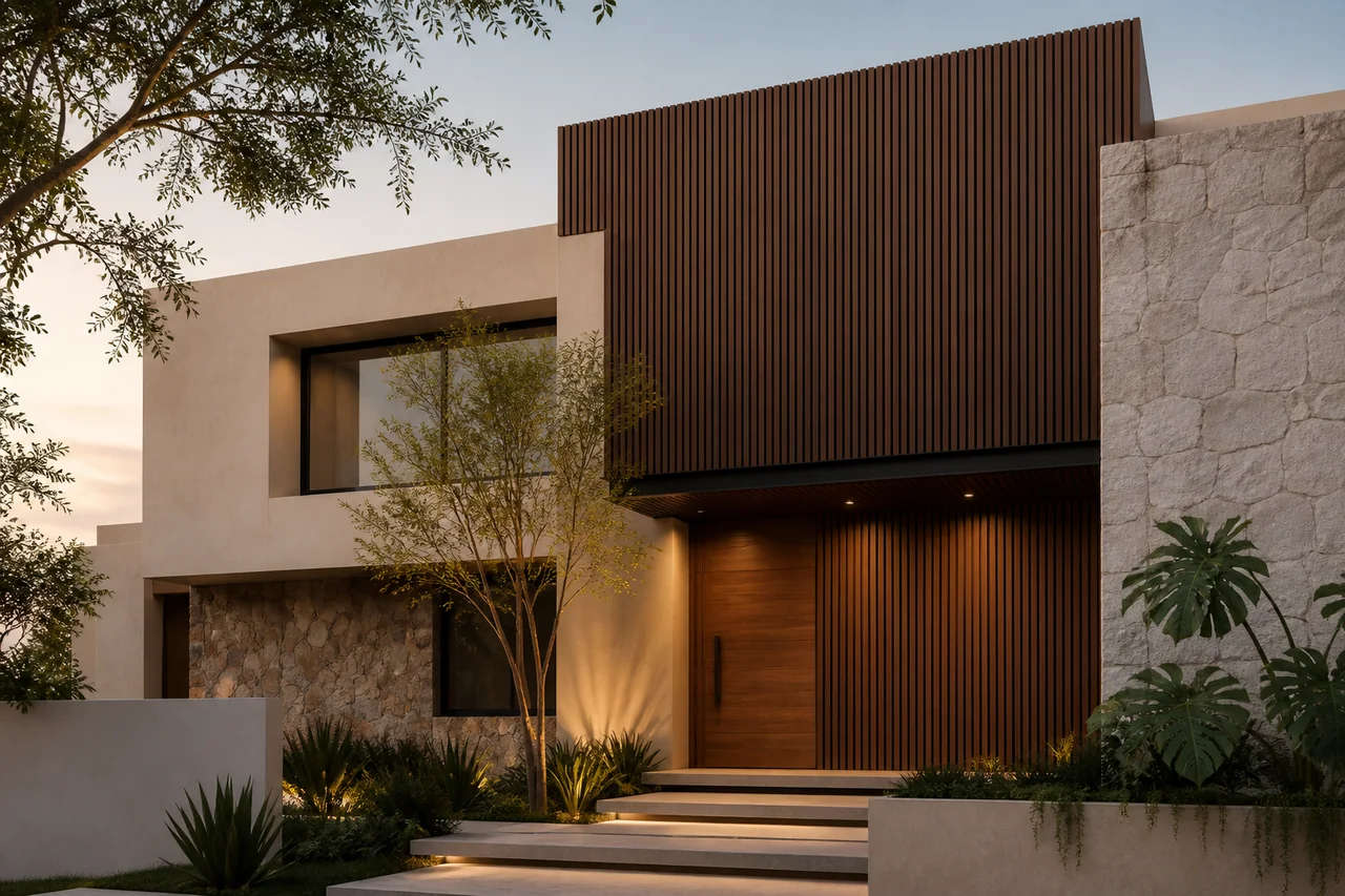 Ambiente con Lambrín WPC para exterior