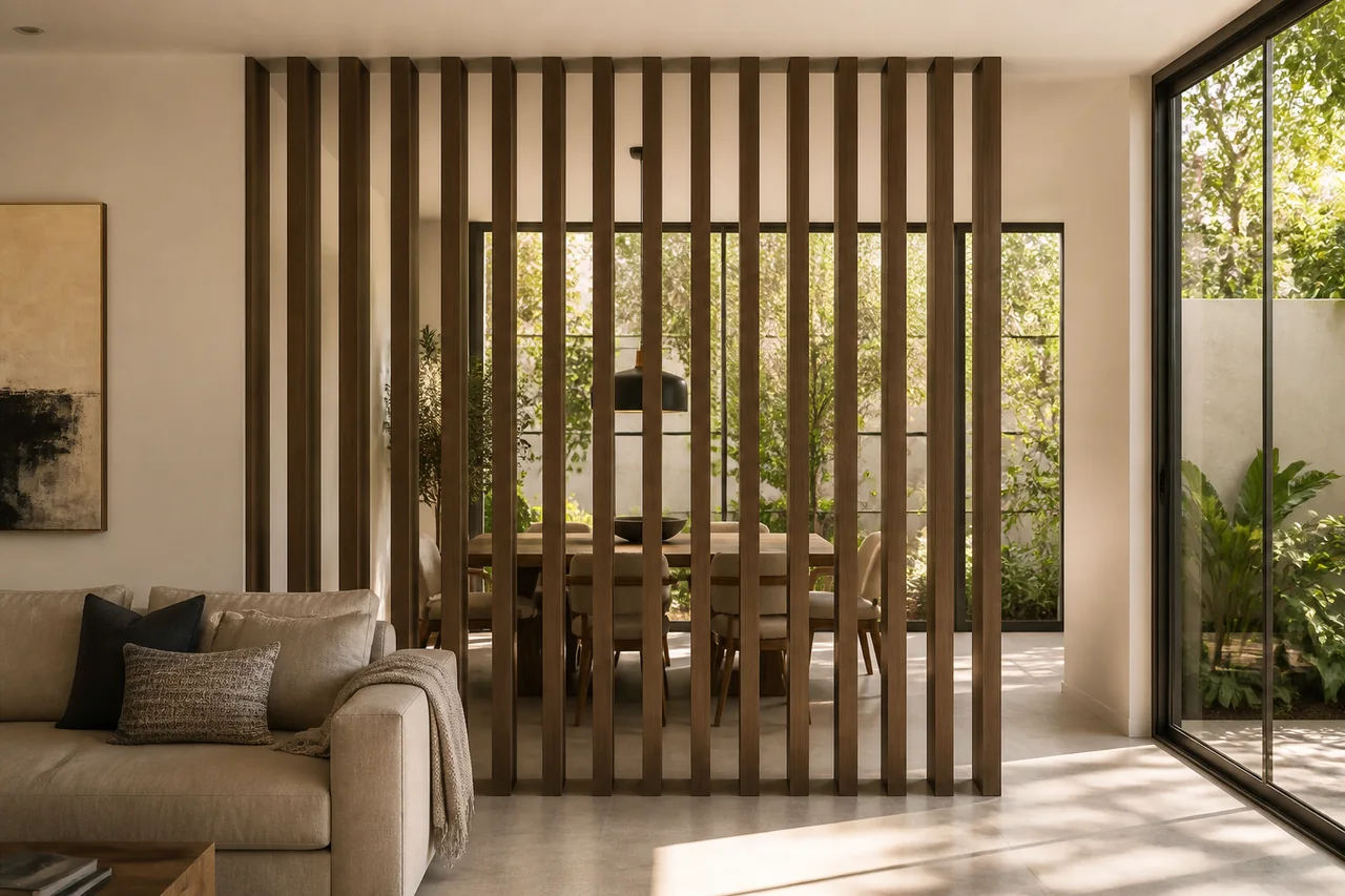 Ambiente con Viga WPC para interior